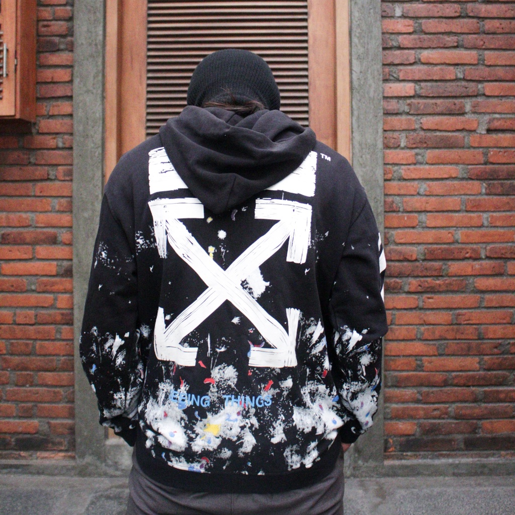 Jaket vintage celana kaos varsity sukajan hoodie crewneck second Off-White Galaxy