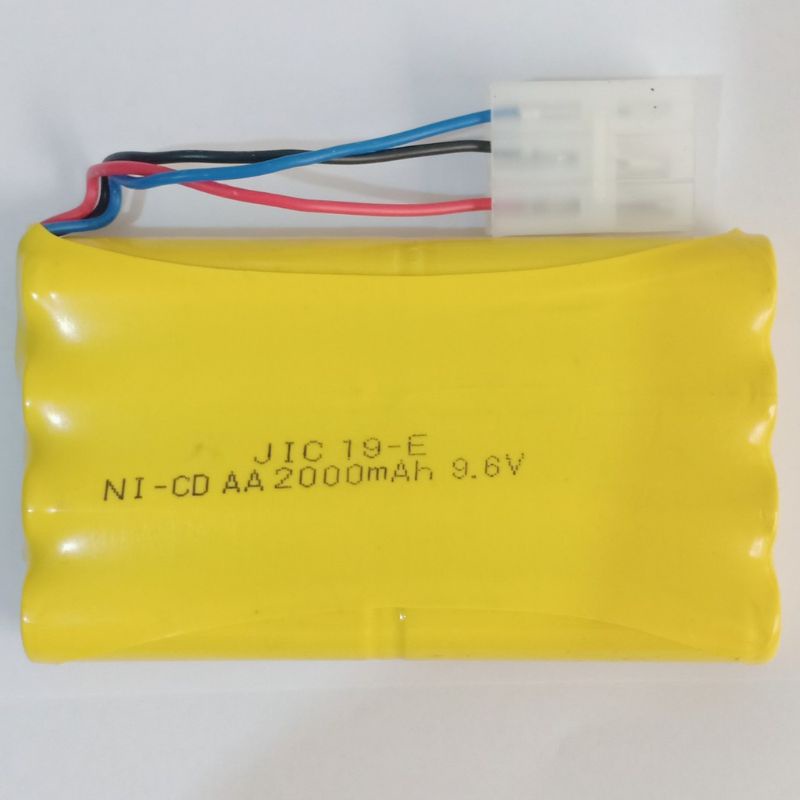 Battery cas Rakit 8 songket putih 3 lubang 9.6V 2000mah