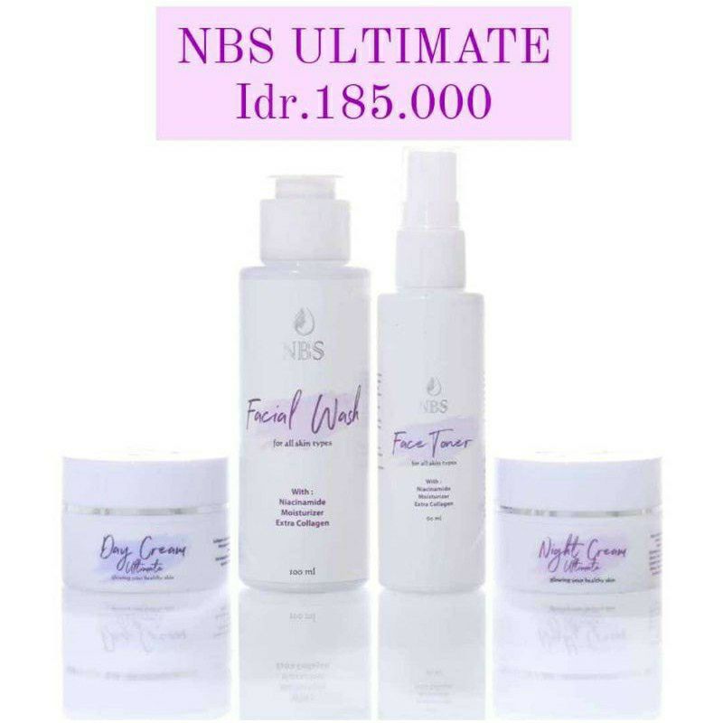 NBS SKINCARE PAKET ULTIMATE CREAM PEMUTIH WAJAH GLOWING BPOM