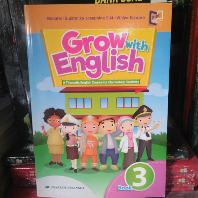 BUKU GROW WITH ENGLISH KELAS 3 SD PENERBIT ERLANGGA