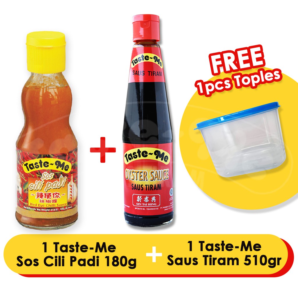 

TASTE-ME Saus Tiram [510 g] dan TASTE-ME Sos Cili Padi [180 g] - Bundling Pack