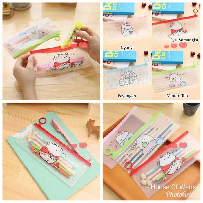 

TRANSPARANT PENCIL CASE TEMPAT PENSIL TRANSPARANT