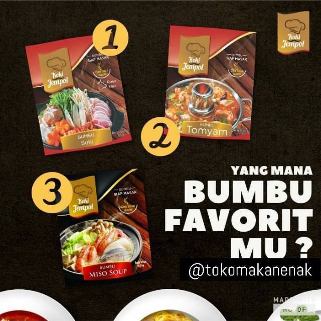 Best Seller Bumbu Instan Koki Jempol Tomyam Suki Steamboat Ramen Kuah Baso Praktis Enak Halal Shopee Indonesia