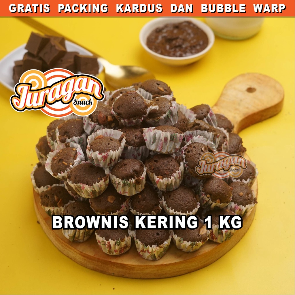 KUE BROWNIS KERING 1 KG nack kiloan makanan ringan jajanan cemilan camilan manis murah