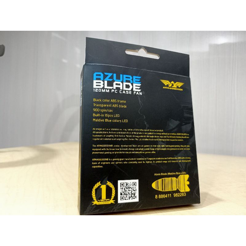 Fan case PC 120mm Armaggeddon Azure Blade