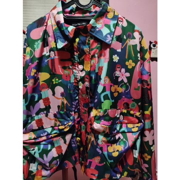 Preloved CALLA The Label X Idekuhandmade pocket green jaket