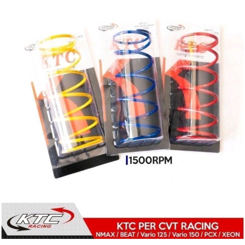 per cvt ktc racing original nmax aerox lexi vario mio scoopy genio dll 1000 1500 2000rpm - charmoto