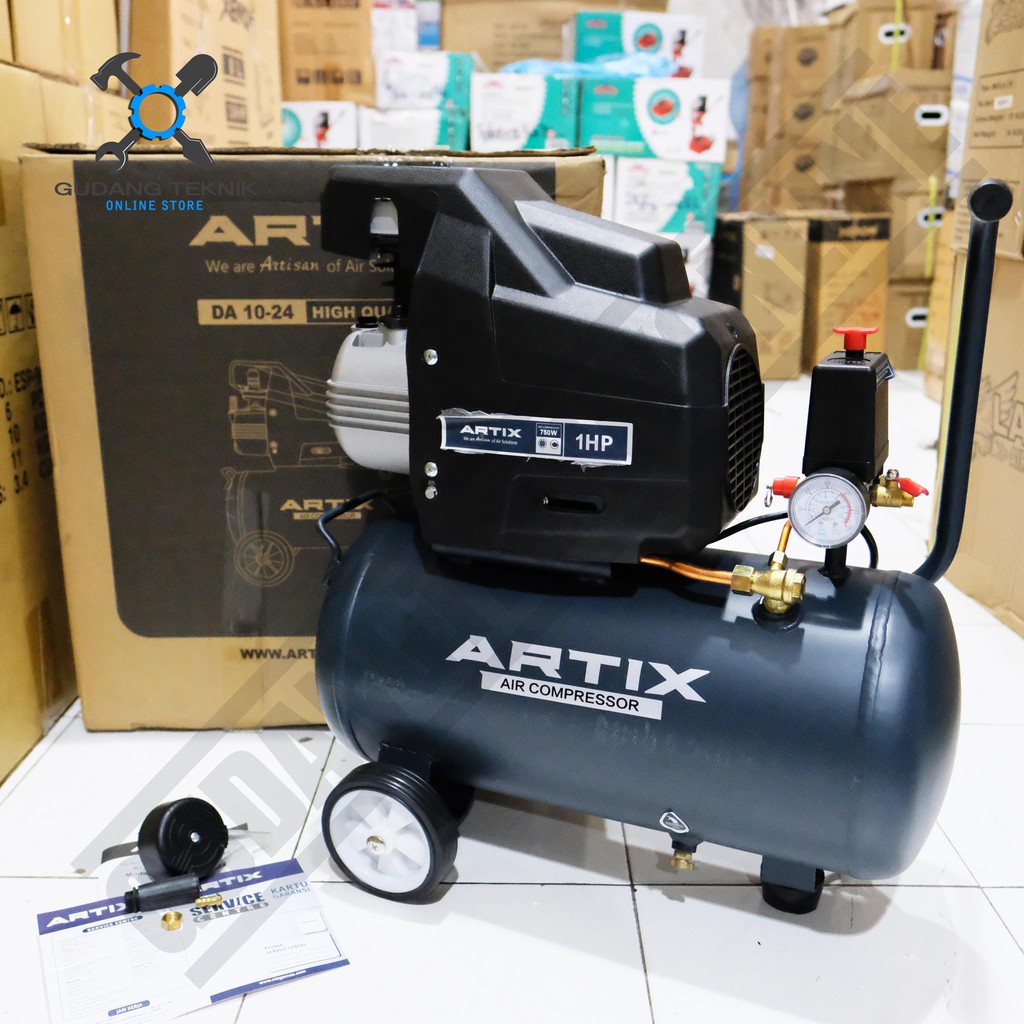 ARTIX DA 10-24 / Mesin Kompresor Compressor Angin Artix DA1024 1HP 24Liter