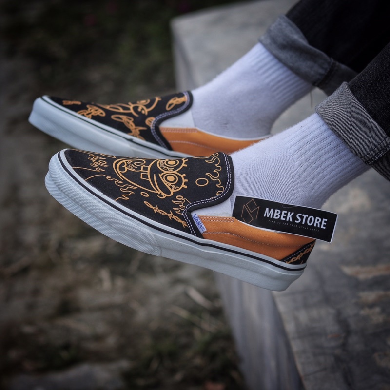 Sepatu Vans Slip On Spongebob Waffle ICC Pro Premium High Quality
