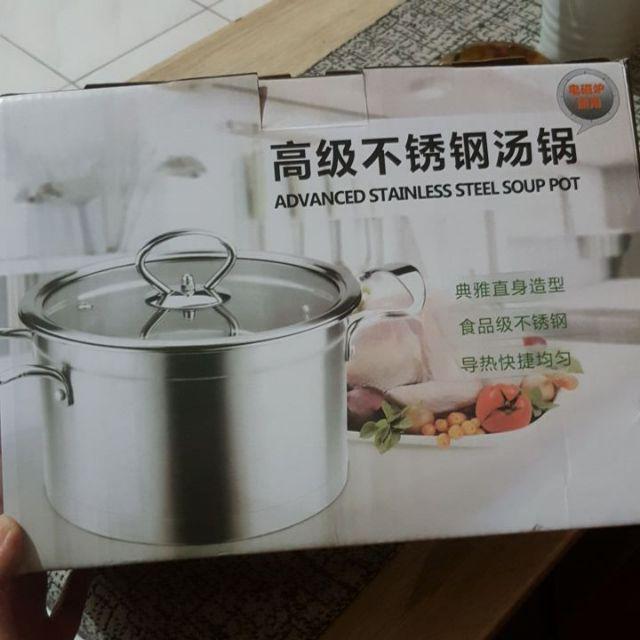 Panci Advanced Stainless Steel Tebal Soup Pot 20 Cm Tutup Kaca