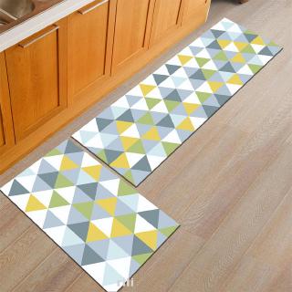 2pcs Keset Pintu Bentuk Geometris Warna Warni Anti Slip 2pcs Keset Pintu Bentuk Geometris Warna Warni Anti Slip