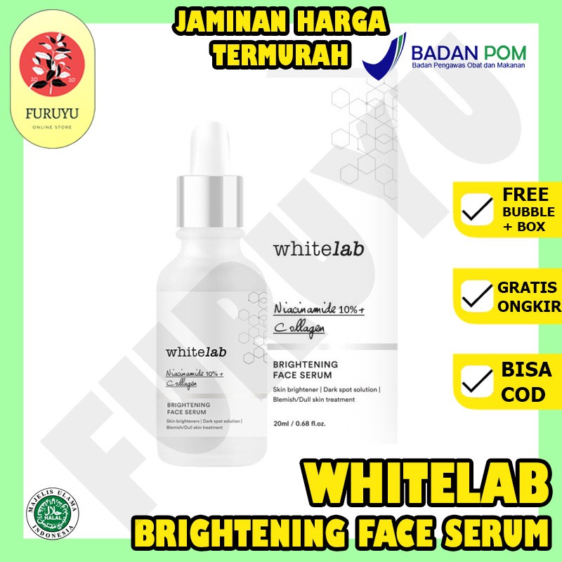 Pencerah Pemutih Whitelab Whitening Brightening Face Serum Wajah Ori