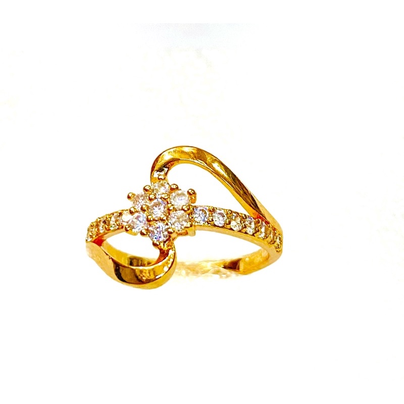 Cincin wanita //cincin mawar//perhiasan lapis emas//cincin