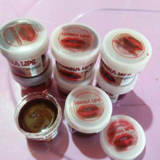 Henna lips henna bibir original isi banyak