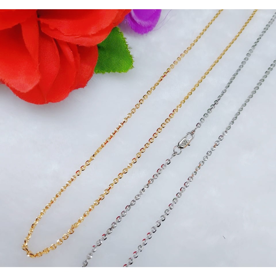 Kalung xuping rantai polos lapis emas (lebar 2.3mm)