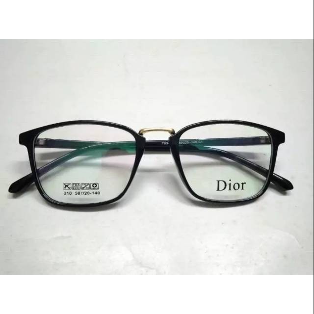 Frame Kacamata Dior TR90 210 Hitam Dop