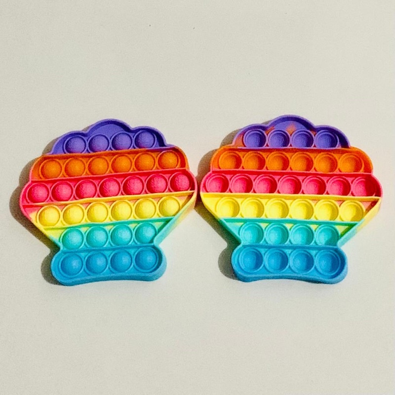 POP IT FIDGET TOYS RAINBOW (ADA YANG JUMBO)-Kerang