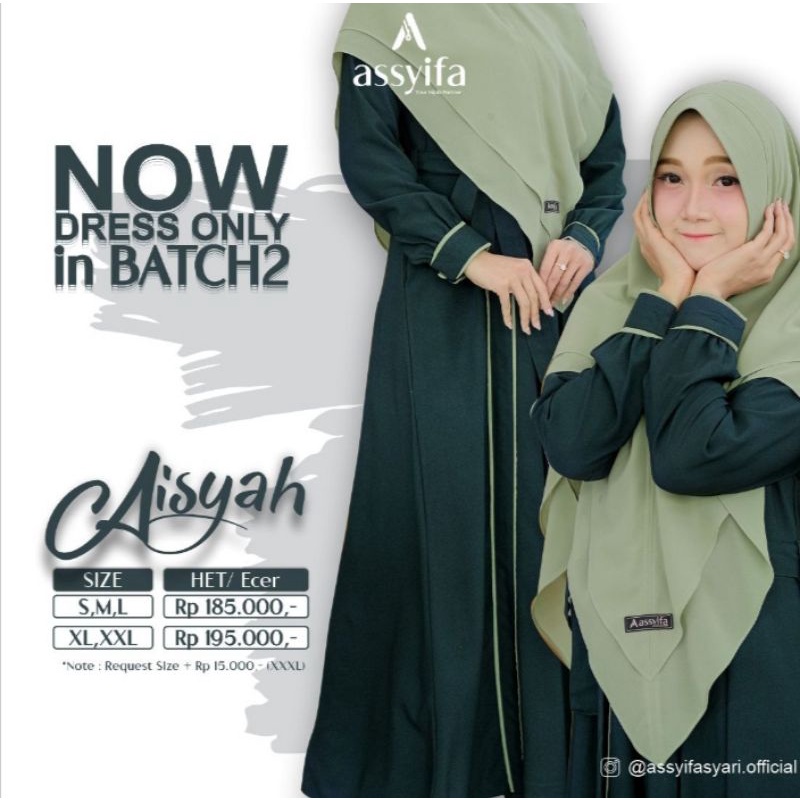 SET GAMIS ASSYIFA AISYA SYARI-DRESS ONLY