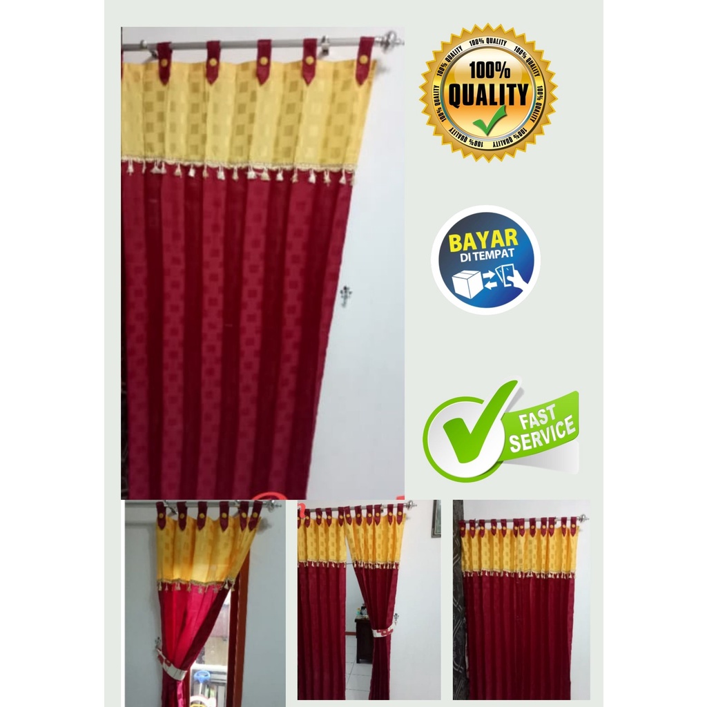 Gorden Pintu / Gorden Jendela / Gorden Pintu Plisket