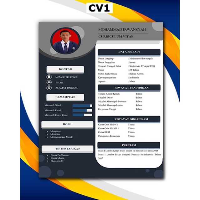 

Jasa Pembuatan CV dan Surat Lamaran Kerja Murah