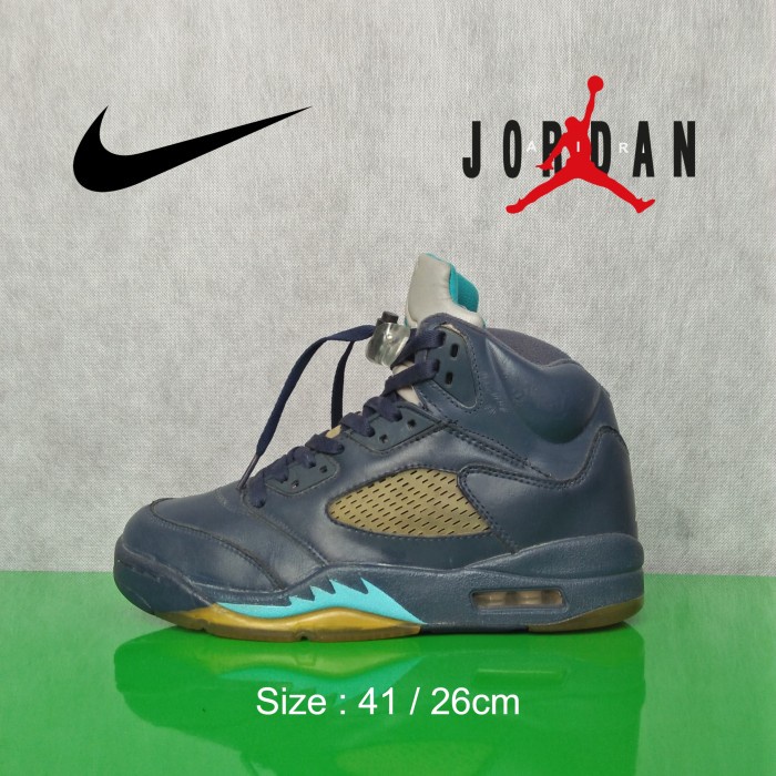 Sepatu Air Jordan 5 Pre-Grape Second Original - Size 41