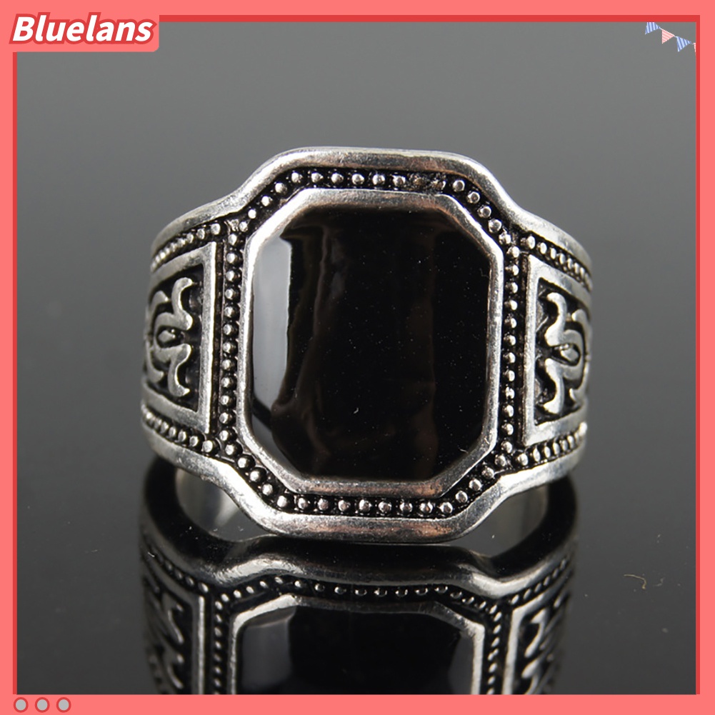 Cincin Bahan Zinc Alloy Gaya Vintage Punk Untuk Pria