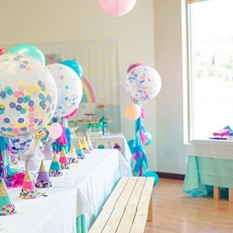12&quot; Confetti Balloon Latex Helium For Birthday Wedding Dance Party Decor