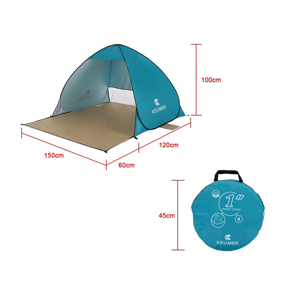 KEUMER Swift Open Pop-Up Tent - Tenda Portabel Kapasitas 2 Orang