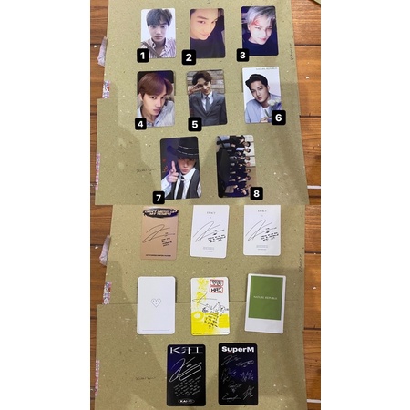 PC KAI EXO SUPERM EXACT TEMPO ACEKIT GROWL PHOTOCARD