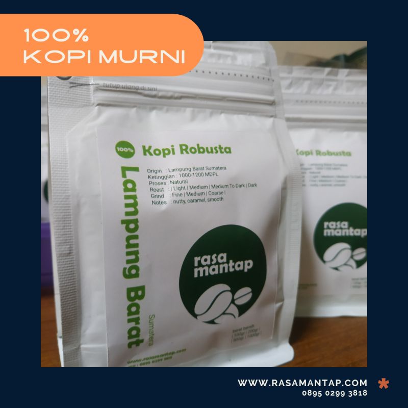 

Jual Kopi Bubuk Murni Robusta Lampung Rasa Mantap Kemasan 200gr