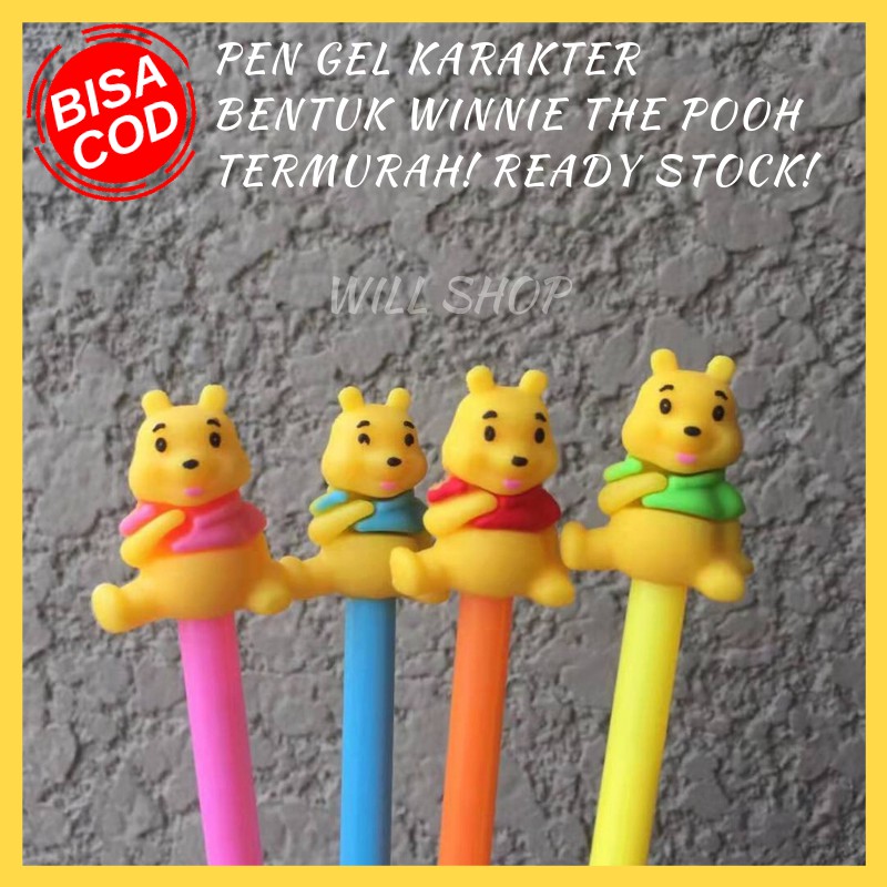 

PULPEN PEN GEL KARAKTER ANIMASI KARTUN WINNIE THE POOH LUCU PENA UNIK BISA COD READY STOCK