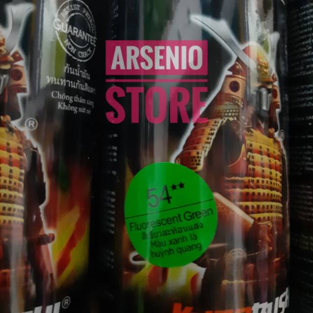 

Samurai paint flourescent green 54** stabilo hijau