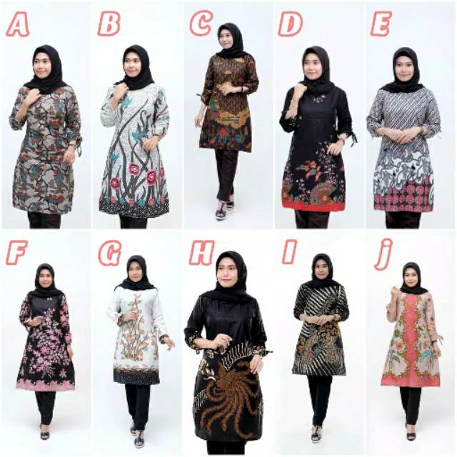 Tunik Batik Terlaris // Tunik Batik Terlaris Banyak Motif