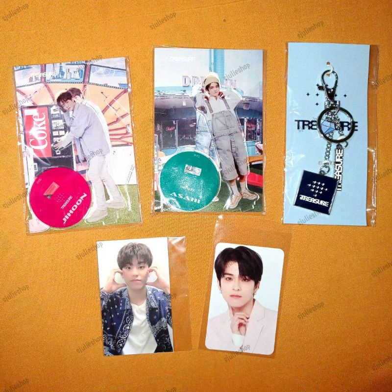 TREASURE JAPAN MD STANDEE SUMMER POB DEBUT KEYRING HMV TC A ALBUM BENEFIT ONLINE TRADING CARD PHOTOC