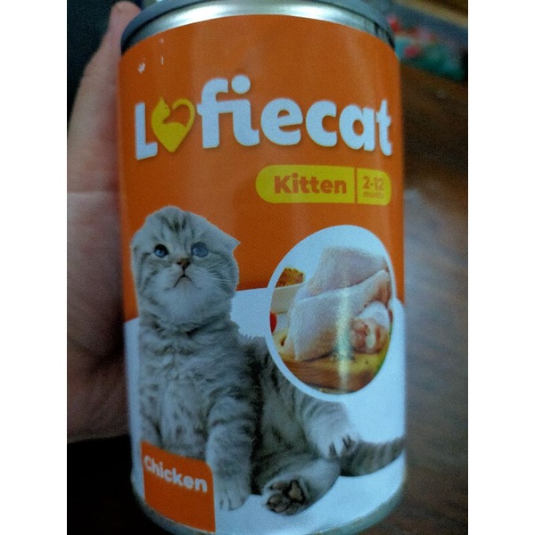 Lofiecat Kaleng Chiken Kitten 400gr Makanan Kucing Basah Kaleng