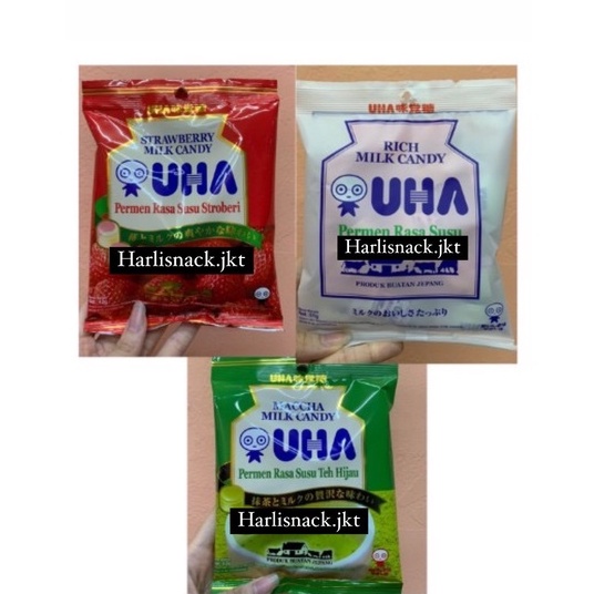 

UHA Permen Strawberry / Matcha / Rich Milk Candy