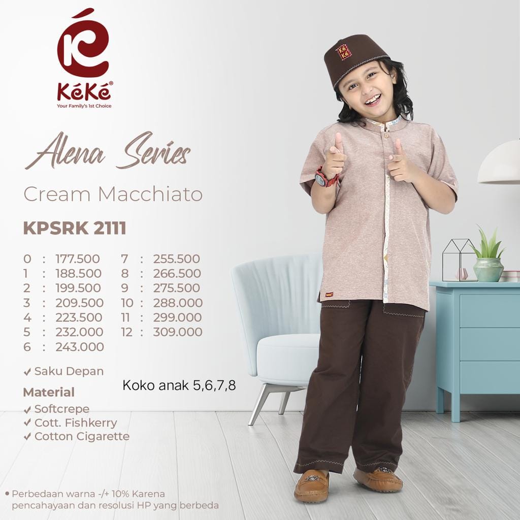 Keke Sarimbit Alena Series Anak K-2111 Cream Macchiato