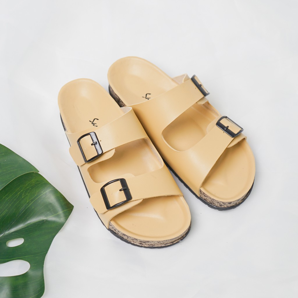 Sarasara JINNY Sandal Birken Sandal Slide Casual Fashion Wanita Kekinian Trendy Terbaru-4