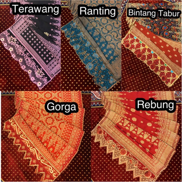 BORDIR SELENDANG SONGKET (HANYA UPAH BORDIR SAJA)- TIDAK TERMASUK SONGKETNYA - ASLI PALEMBANG