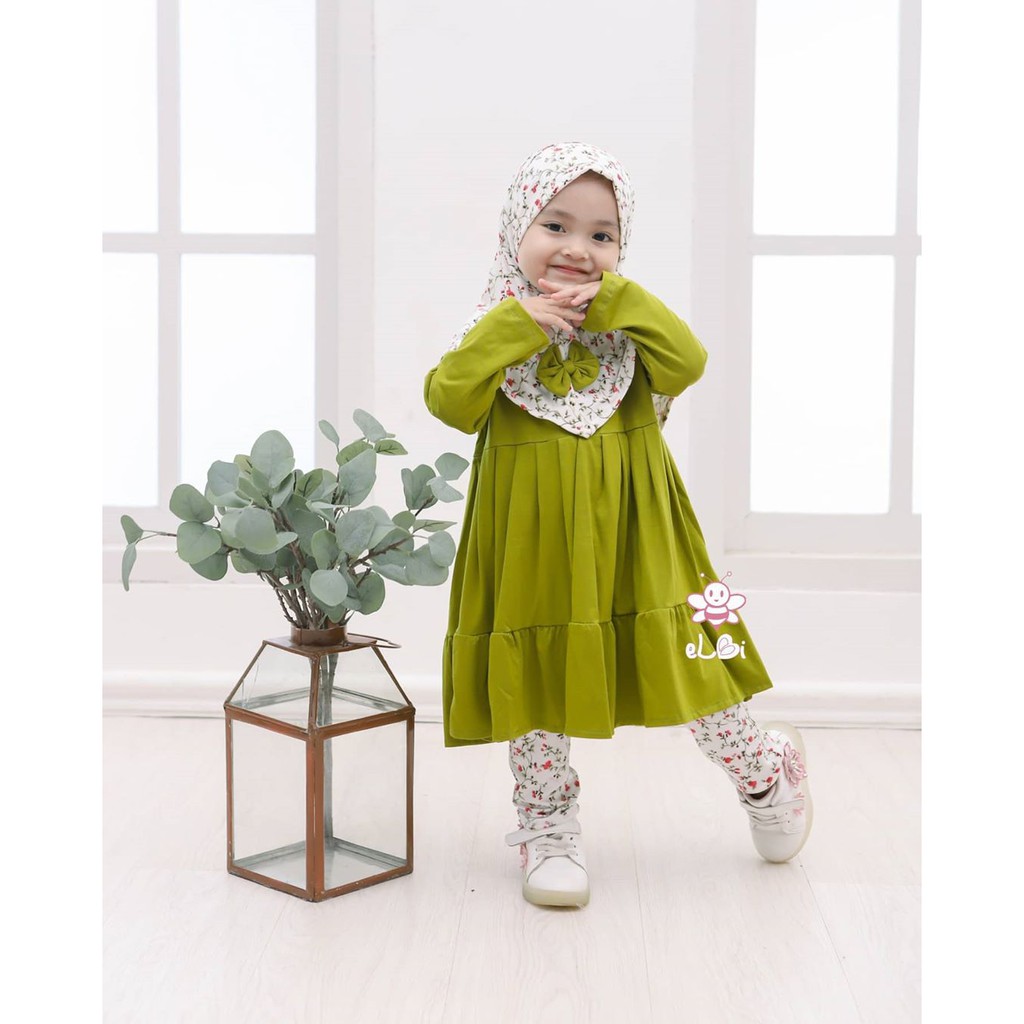 Baju Gamis Anak Perempuan / Baju Muslim Anak 1 Tahun / Baju Muslim Anak Perempuan Nayla