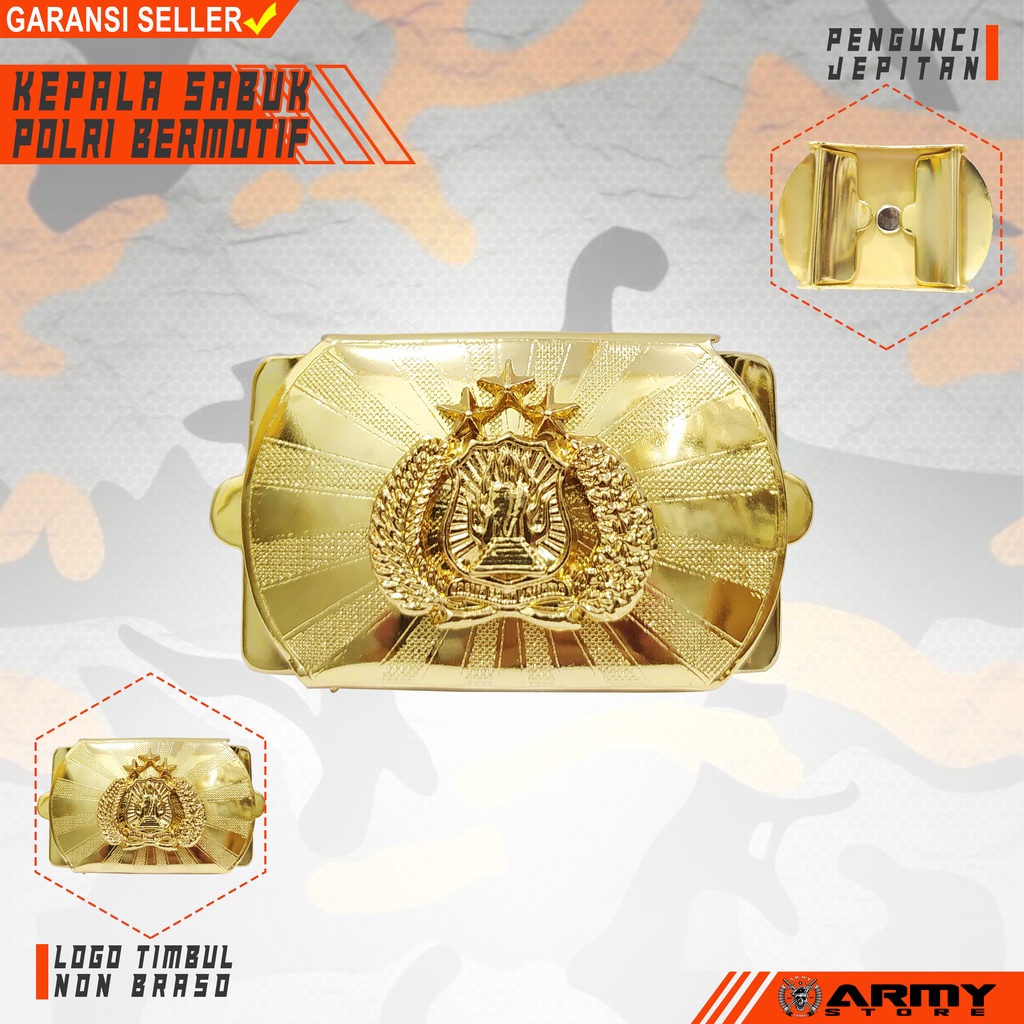 kepala sabuk pdh polri