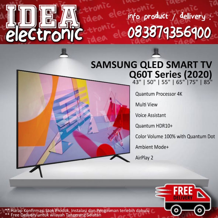 Jual SAMSUNG QLED 43Q60T / 50Q60T / 55Q60T / 65Q60T / 75Q60T / 85Q60T 4K  Smart TV (2020) Q60T SERIES Indonesia|Shopee Indonesia