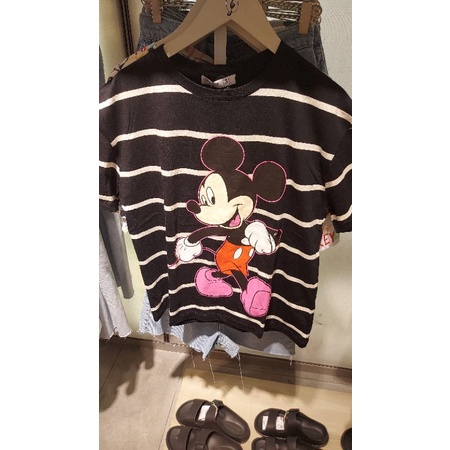 NEW STRADIVARIUS KAOS MICKEY STRIPE