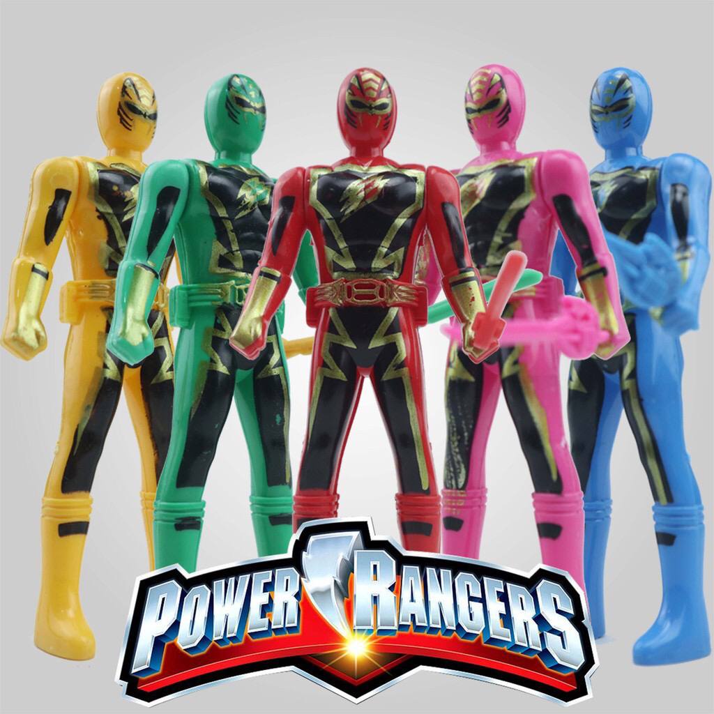 BISA COD) - MAINAN ANAK ANAK PROMO POWER RANGERS MINI ISI 5PC MAINAN ROBOT POWER RANGERS SET ROBOT SUPER HERO MURAH