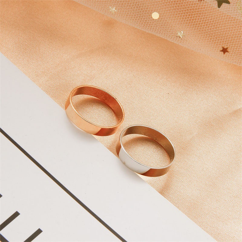 6 Pcs/set In Korea Cincin Gaya Punk Geometris Cincin Indah Pesta Pernikahan Wanita Fashion Perhiasan