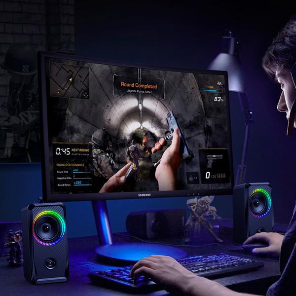 SPEAKER FLECO F07 KOMPUTER MINI SOUND &amp; SPEAKER KOMPUTER GAMEN GS1 &amp; GS5 MULTIMEDIA SPEAKER