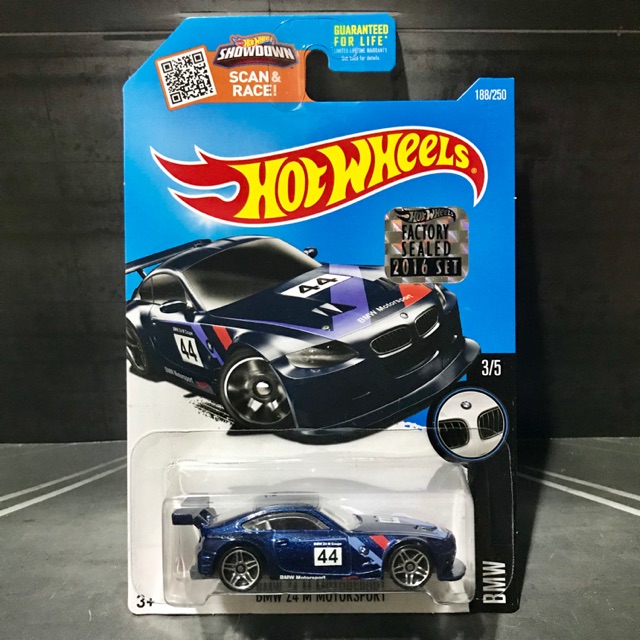 Hot Wheels BMW Z4 M Motorsport Factory Sealed 2016 Blue