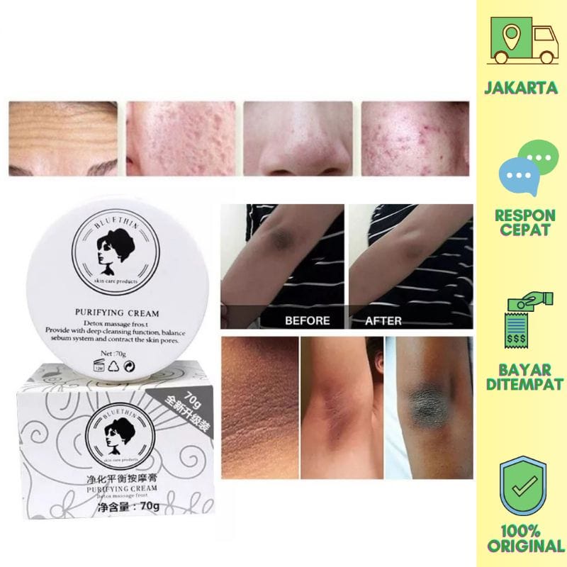 (BEOTUA) KRIM DETOX ORIGINAL /CREAM DETOX KULIT PURIFY BALANCE WHITENING ORIGINAL/ KRIM PENCERAH KULIT