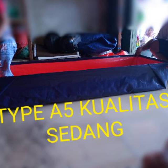 Terpal kolam ikan TYPE A5 UKURAN 200×100×50 kualitas  sedang