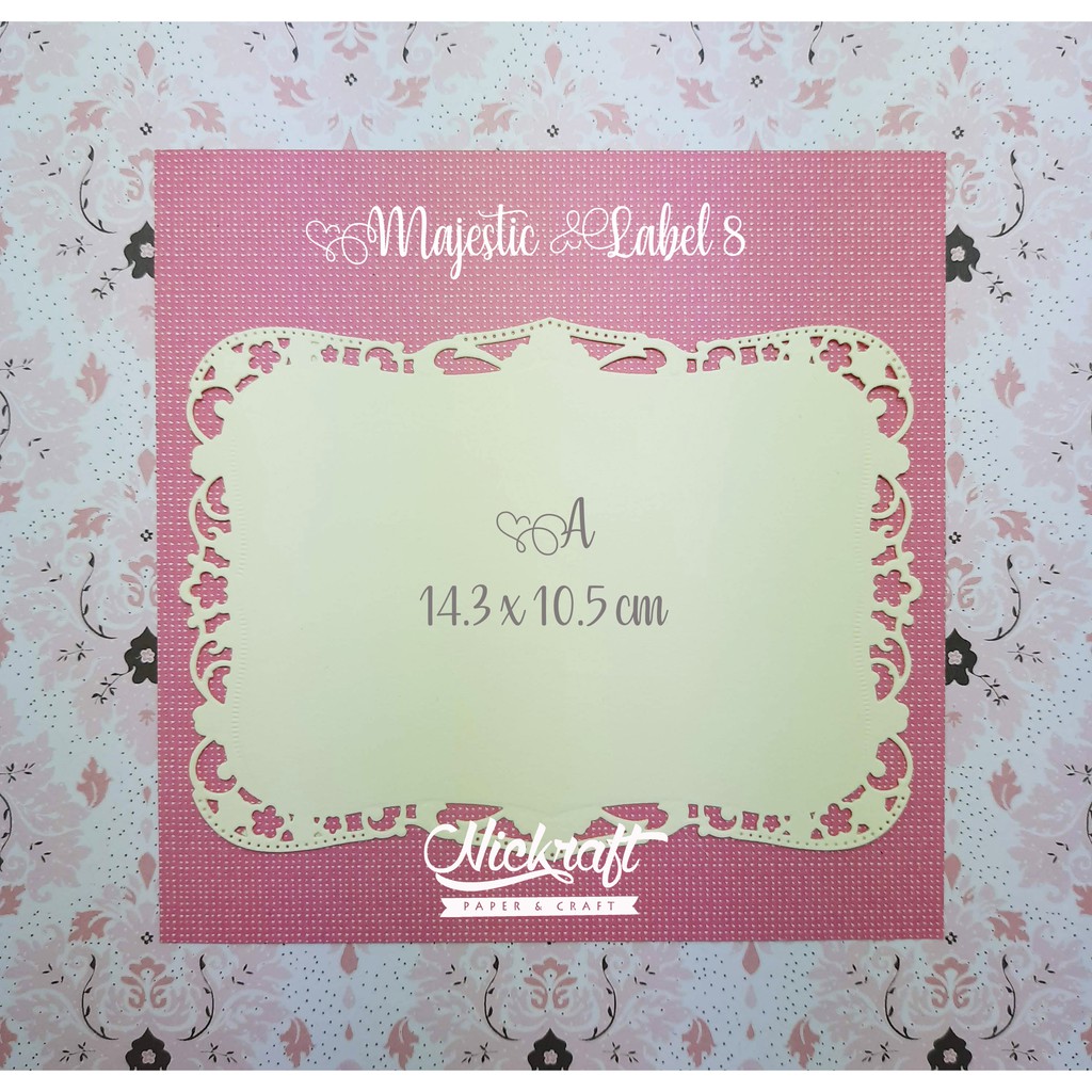 

MAJESTIC LABEL EIGHT - BAHAN SCRAPBOOK SCRAPFRAME FRAME RECTANGLE